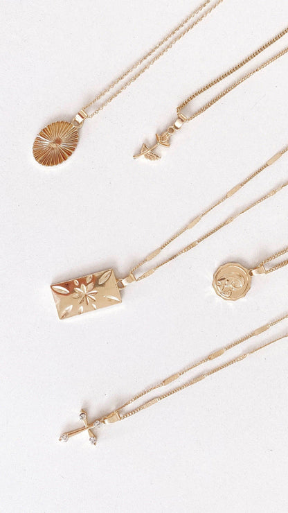 Sierra Fine Necklace Set - Gold