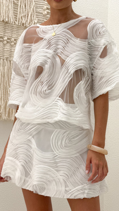 Linnea Mini Skirt - White