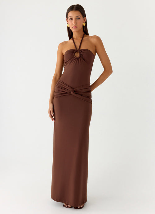 Sacred Maxi Dress - Chocolate