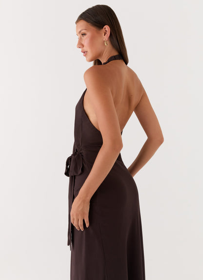 So Chic Maxi Dress - Cool Chocolate