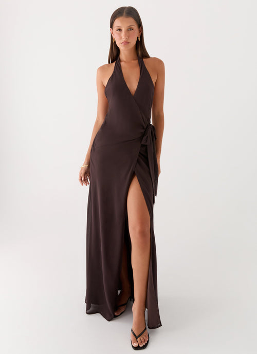 So Chic Maxi Dress - Cool Chocolate