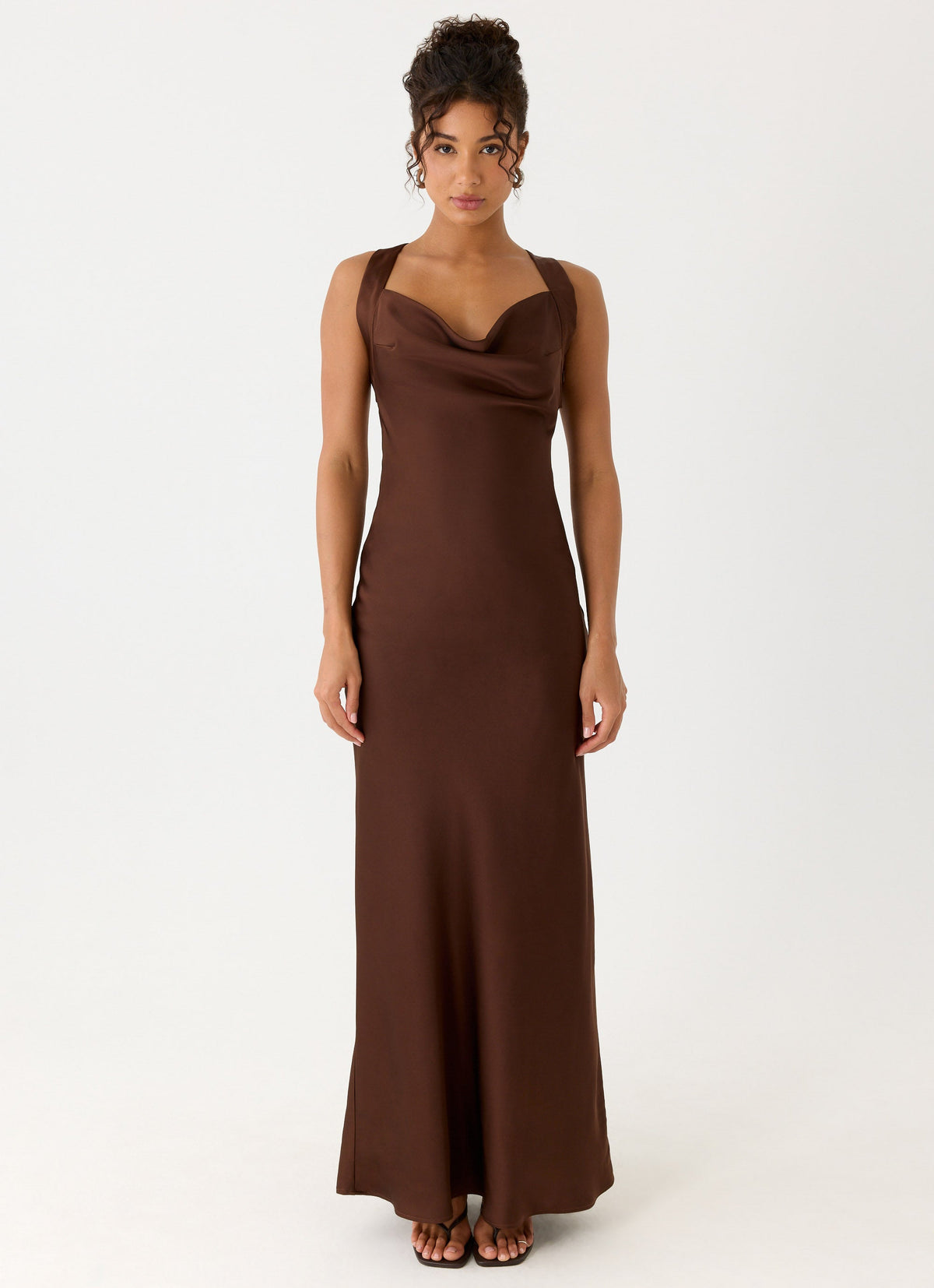 Zandie Maxi Dress - Chocolate Torte