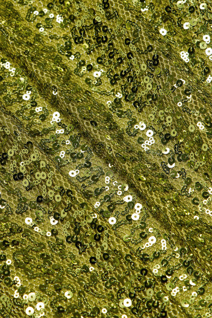 Embellished Hardware-Detail Strappy Maxi Skirt in Olive Green
