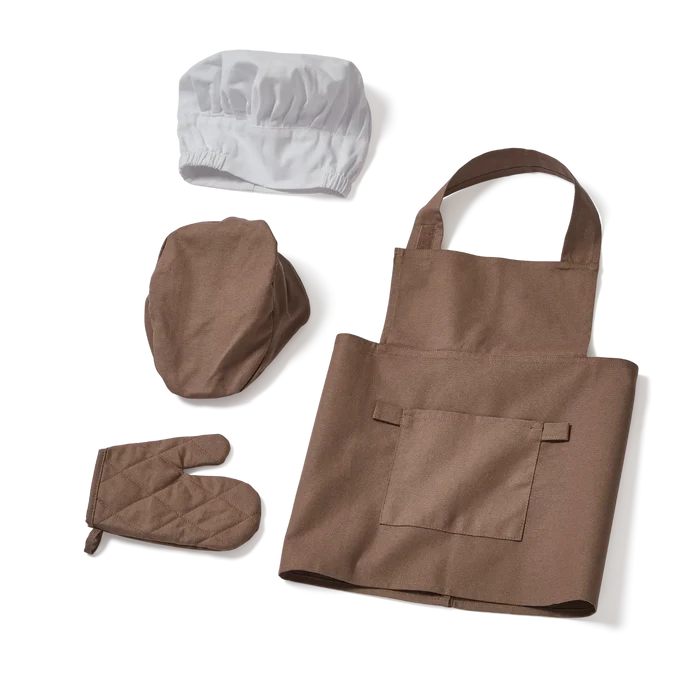 Apron Costume Set, Brown PLAY costume-set-brown  flexa-com.myshopify.com