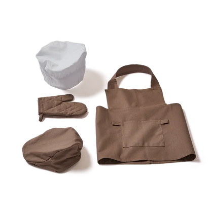 Apron Costume Set, Brown PLAY costume-set-brown  flexa-com.myshopify.com
