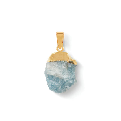 Aquamarine Pendant, Gold