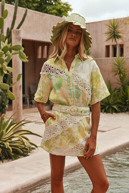 SAMPLE-Aquila Top - Fiore Festivo