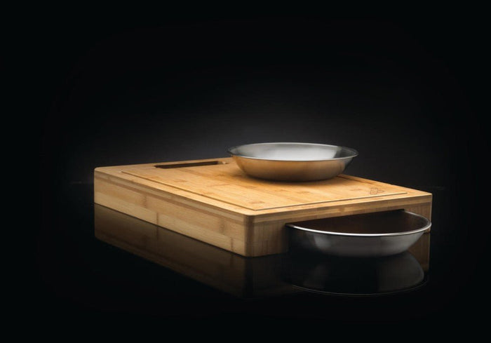 Bamboo Cutting Board with Bowl - Great Backyard Place