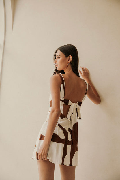 SAMPLE-Ellis Dress - Sunroom Chocolate