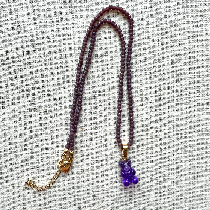 Beaded Bear Necklace