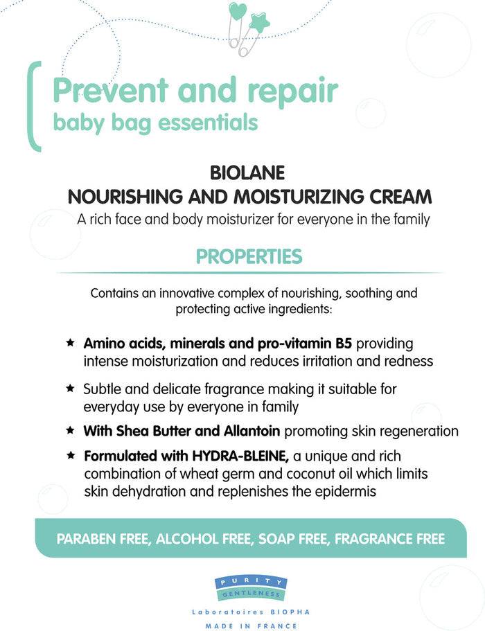 Biolane Nourishing and Moisturizing Cream 100ml