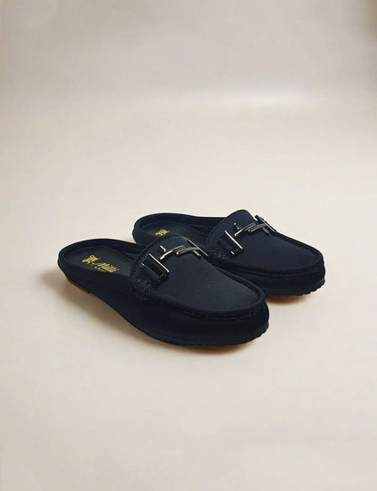 Black Back Open Pumps