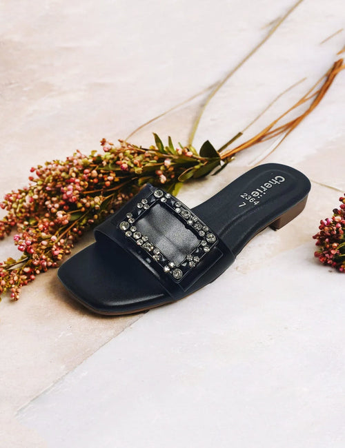 Black Casual Slipper