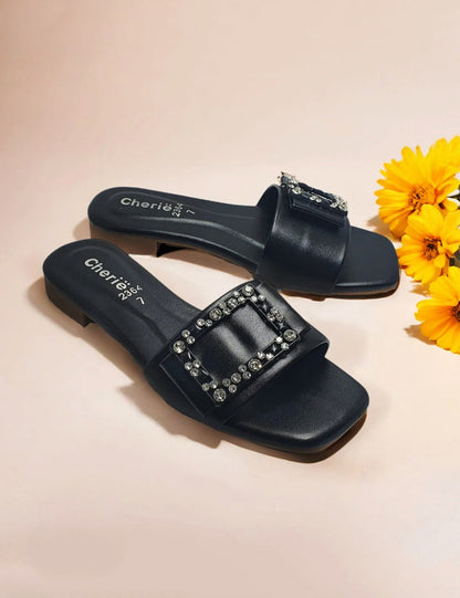 Black Casual Slipper
