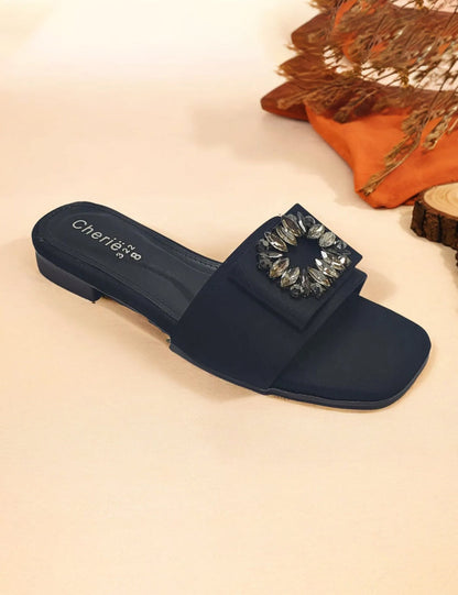 Black Casual Slipper