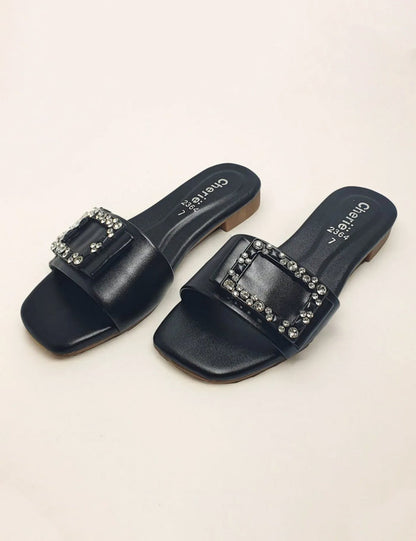 Black Casual Slipper