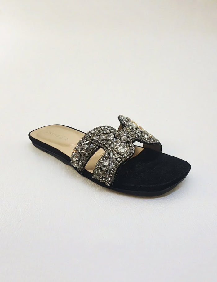 Black Casual Slippers