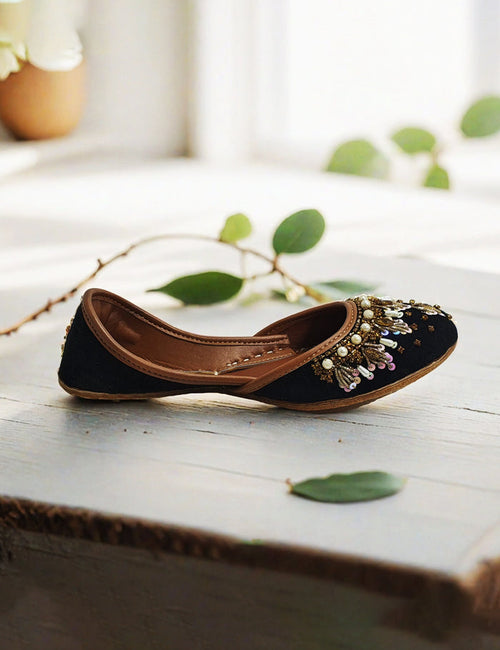 Black Fancy Khussa