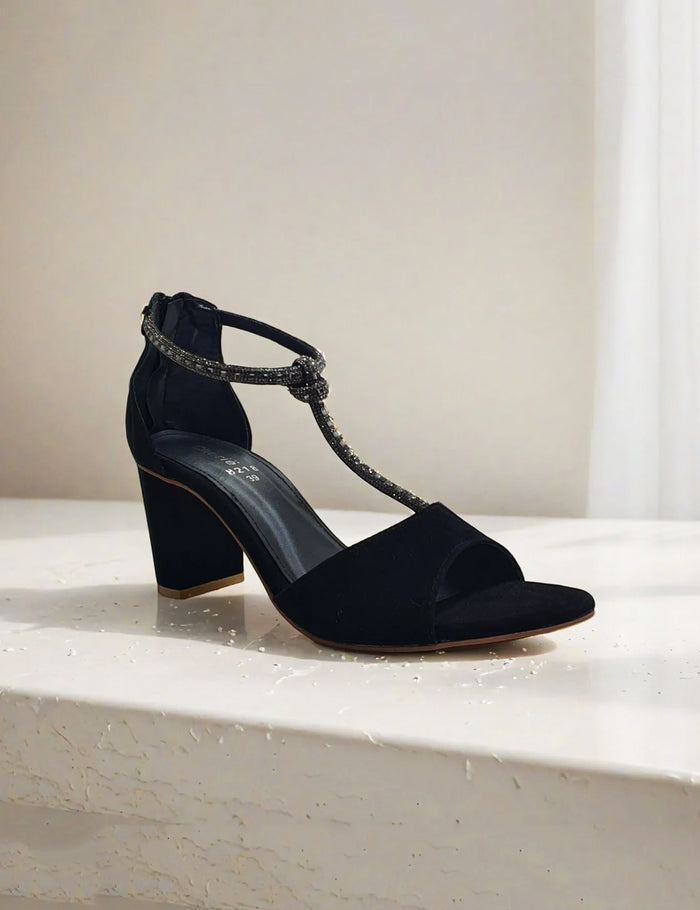 Black Fancy Sandals
