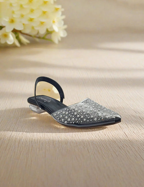 Black Fancy Sandals
