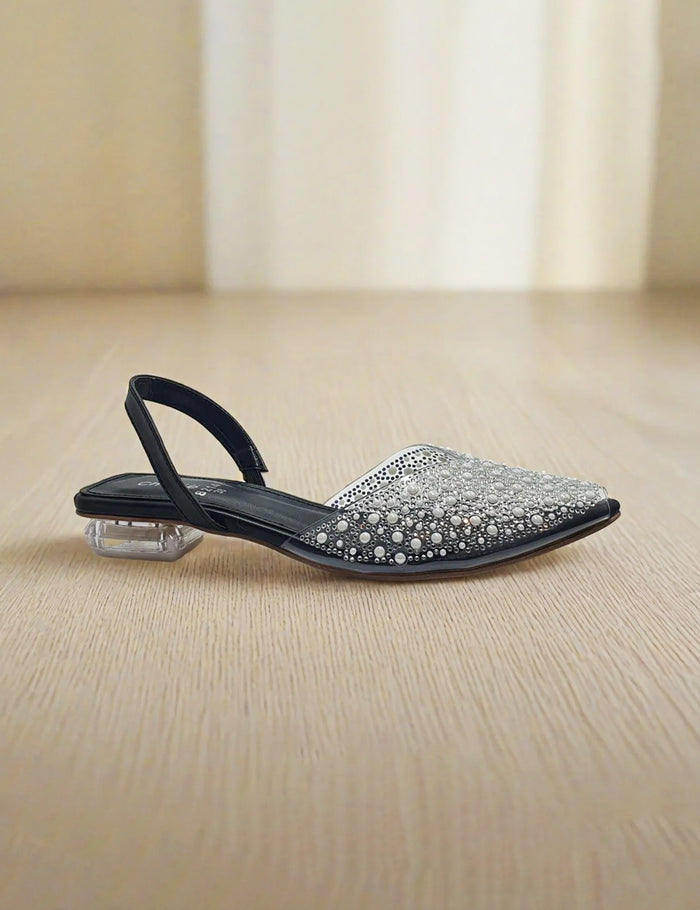 Black Fancy Sandals