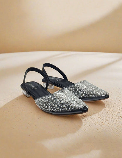 Black Fancy Sandals