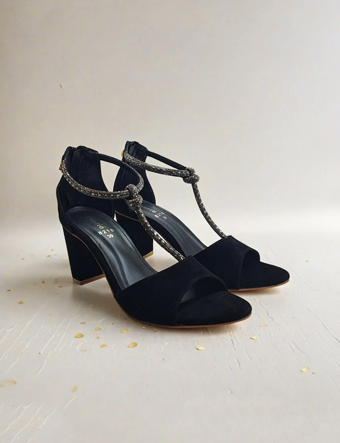 Black Fancy Sandals