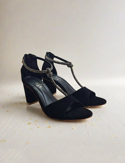 Black Fancy Sandals