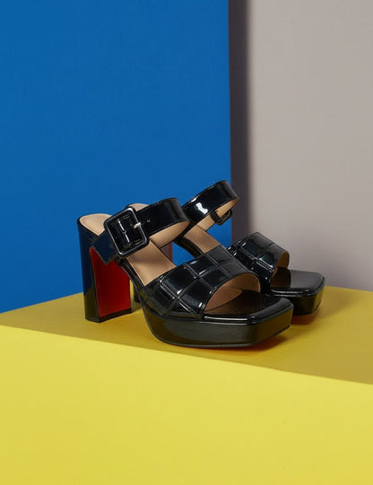 Black high Heel Sandal