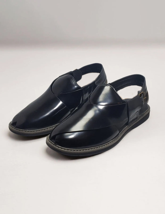 Black Rubber Sole peshawari