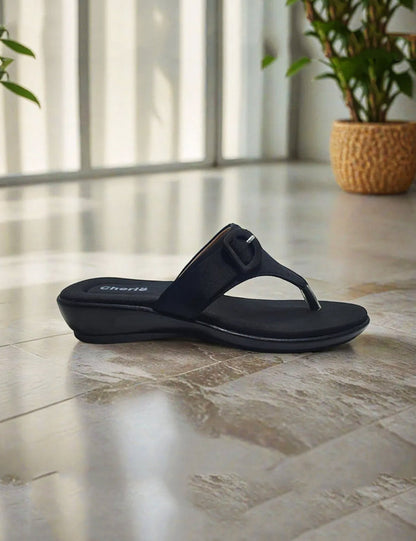 Black Soft Slippers