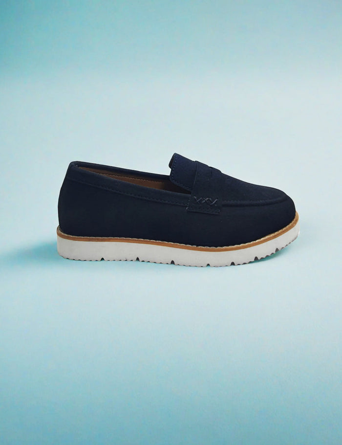 Black Suede Leather Loafers
