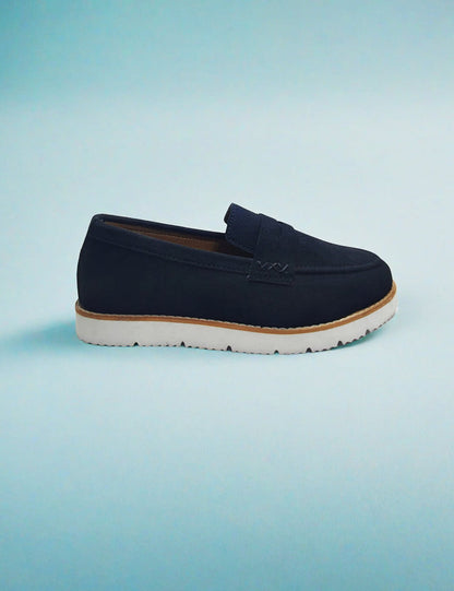 Black Suede Leather Loafers