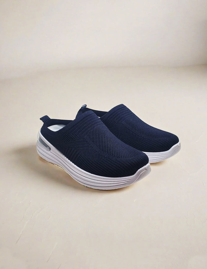 Blue Back Open Sneakers for Women