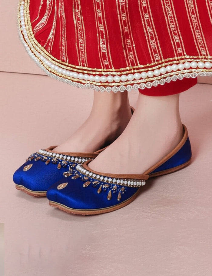 Blue Fancy Khussa
