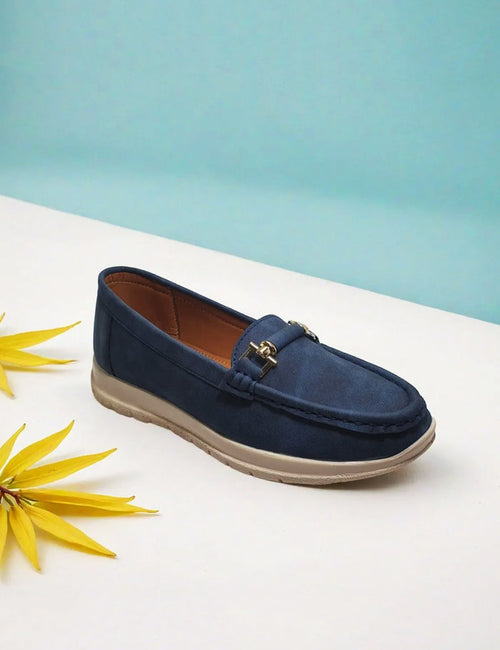 Blue Winter Pumps