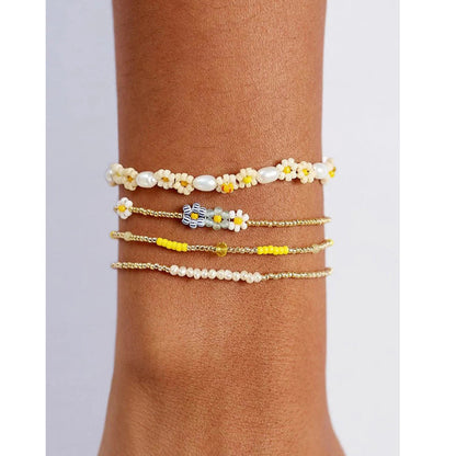 Bluebell Bloom Bracelet, Soft Blue