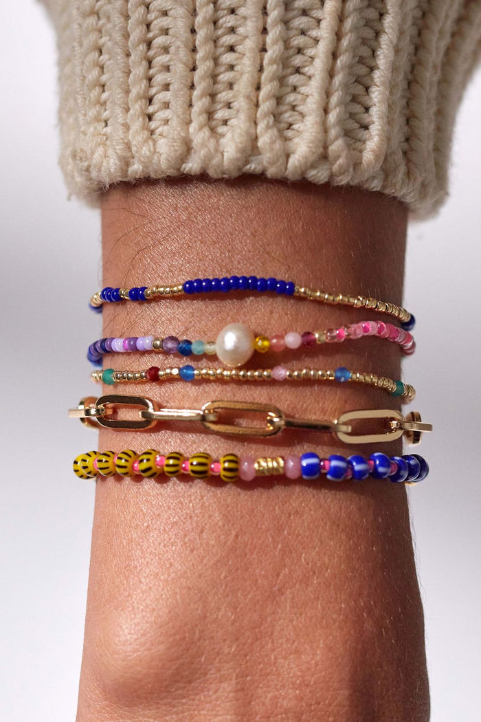 Capri Bracelet, Neon Rainbow