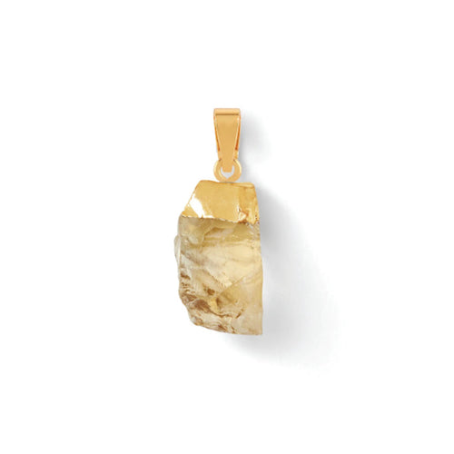 Citrine Pendant, Gold