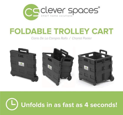 Clever Spaces Foldable Utility Trolley Cart