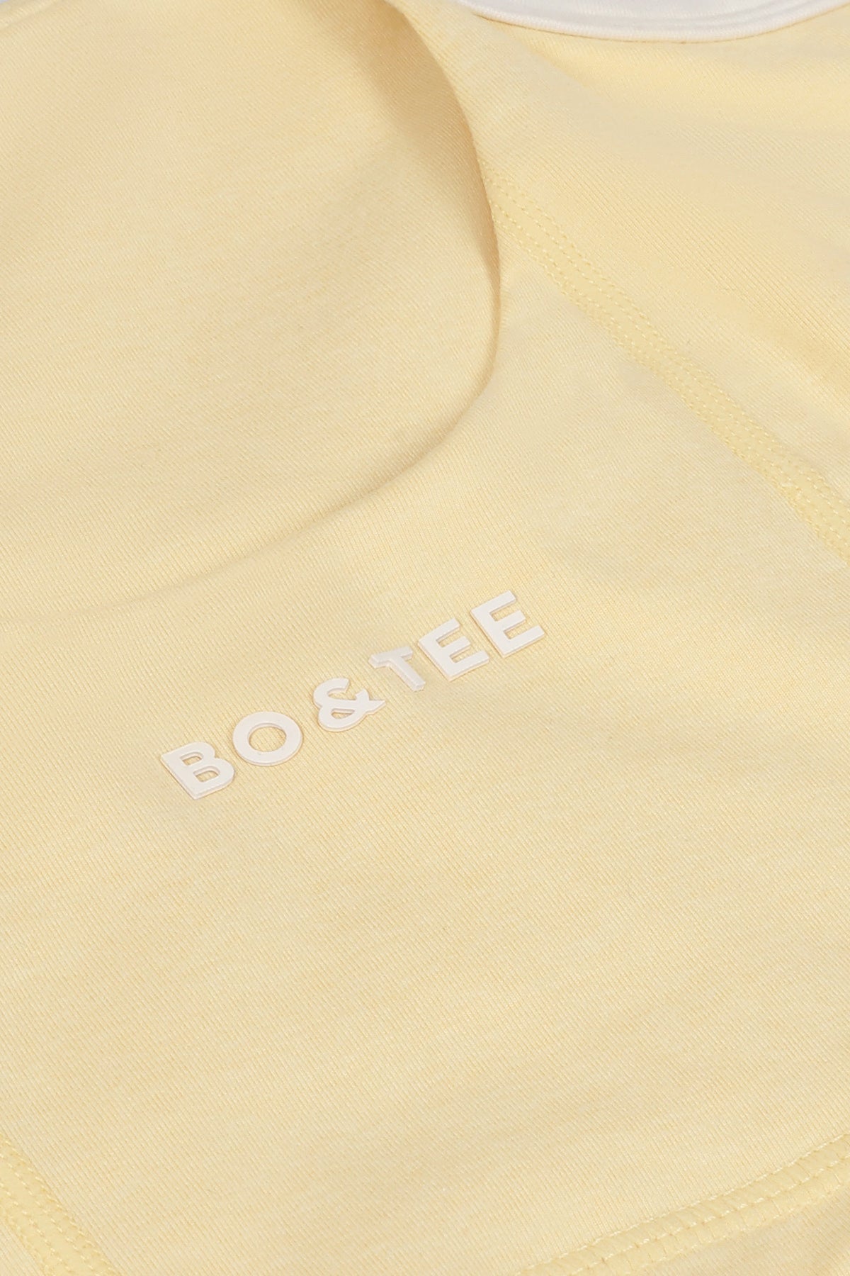 Cropped Tank Top in Lemon Marl