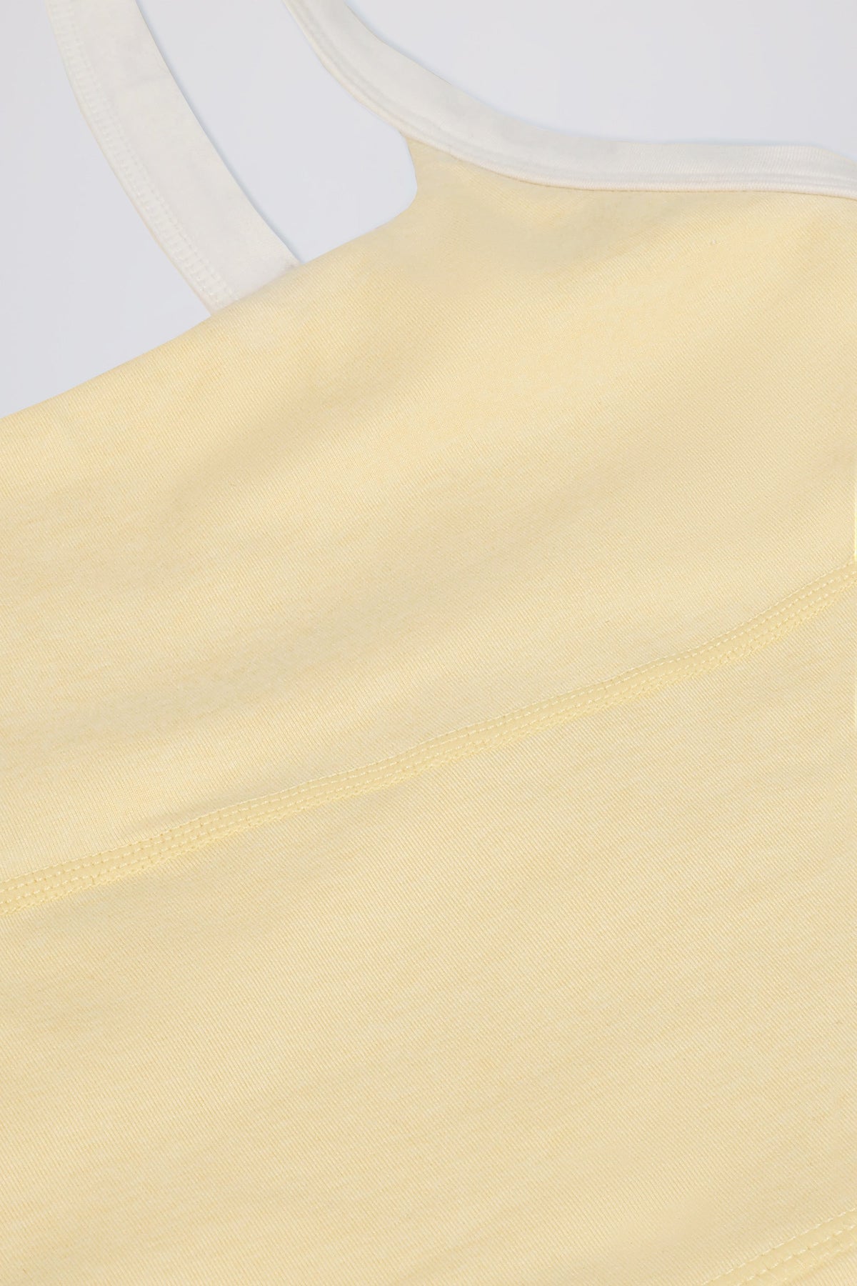 Cropped Tank Top in Lemon Marl
