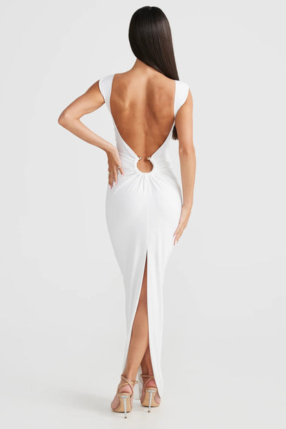 Elena Dress - White