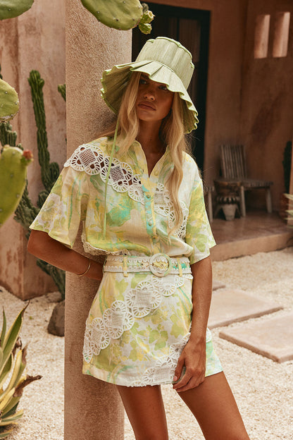 SAMPLE-Aquila Top - Fiore Festivo
