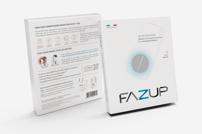 Fazup Anti-Radiation Sticker Patch SILVER (Single Pack)