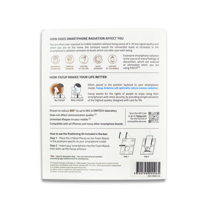 Fazup Anti-Radiation Sticker Patch SILVER (Single Pack)