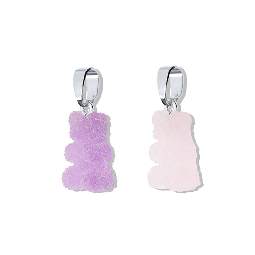 Fizzy Bear Pendant, Silver Connector
