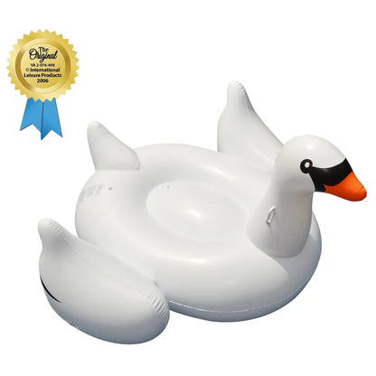 Giant Swan Pool Float - Great Backyard Place
