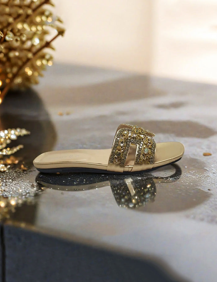 Golden Casual Slippers