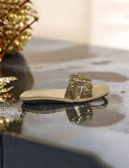 Golden Casual Slippers